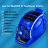 Six-Fan Multifunctional Cooling Hat with Solar Bluetooth Headlamp