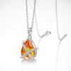 Cross-border Jewelry S925 Silver Pear Pendant Gold Ice Cut High Carbon Diamond Necklace Atmospheric Luxury
