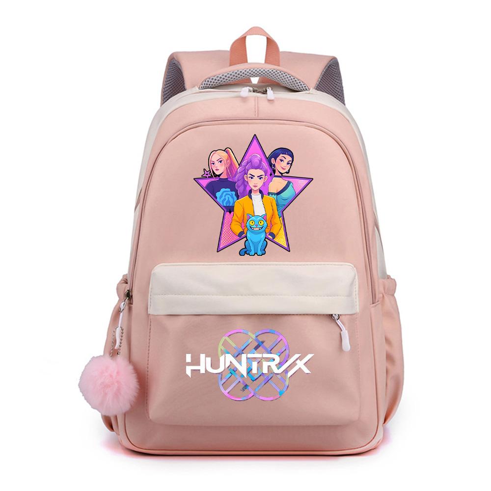 Anime Cartoon K-Pop Demon Hunters Printed Large Capacity Waterproof Backpack for Teenger Student Girl Boy Schoolbag Bookbag Gift Travel Bag
