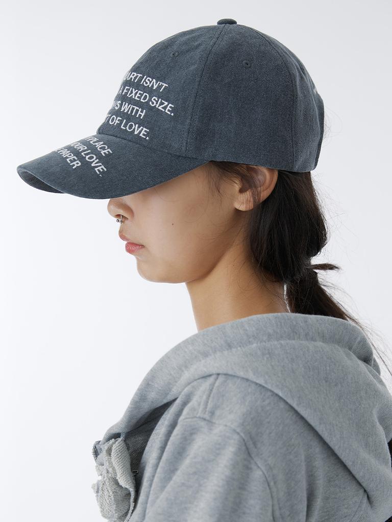 Holpeipeo Text Ball Cap (Charcoal)