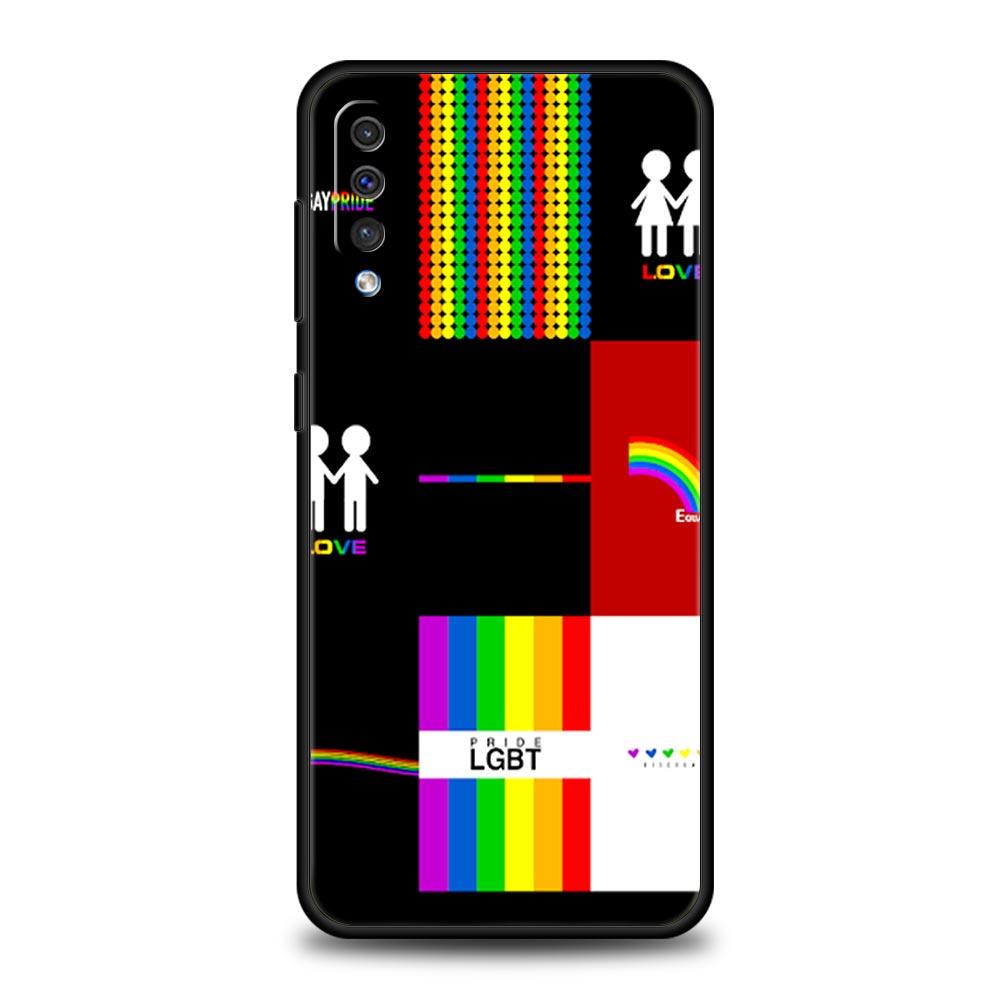 Gay Lesbian Rainbow Pride Phone Case for Samsung Galaxy A56 A36 A26 A16 A34 A24 A42 A22 A20 A12 A40 A30 A10 Soft TPU Cover Shell