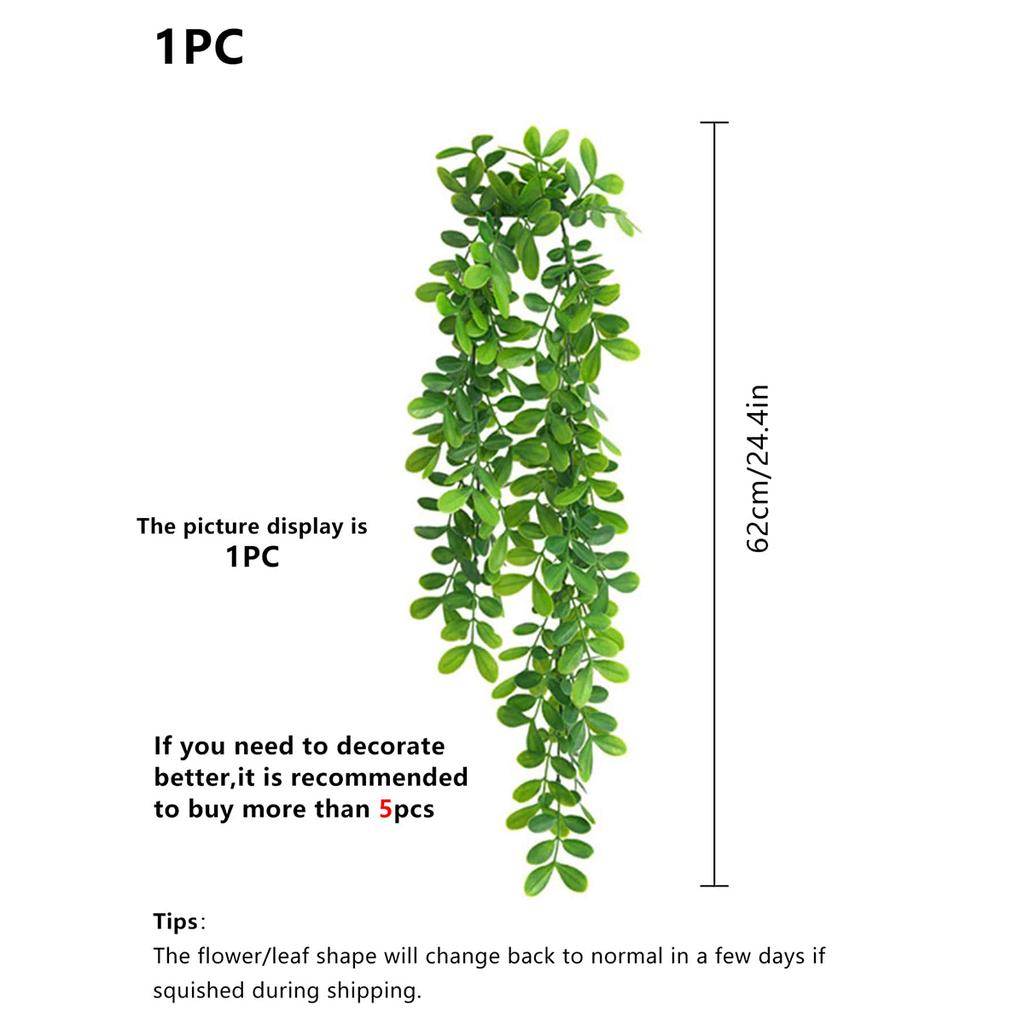 Artificial Ivy Plants Vine Plastic Leaf Wedding Wreath Festival Party Decora Home Garden DIY Room Wall Hanging Gift Outdoor Yard