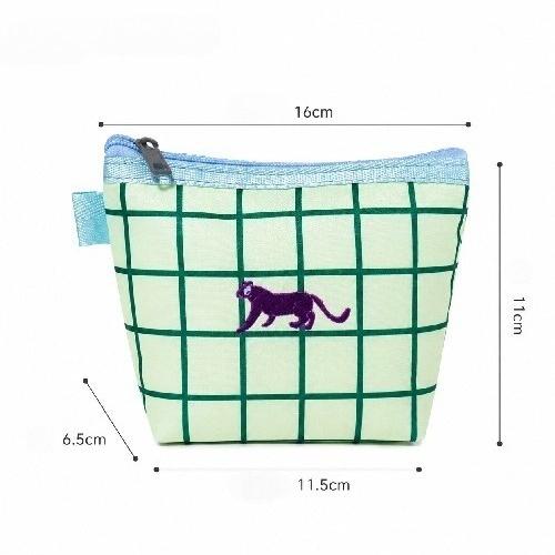 Portable Portable Cosmetic Bag Cartoon Small Animal Zipper Storage Bag Data Cable Headset Piecemeal Object Storage Bag