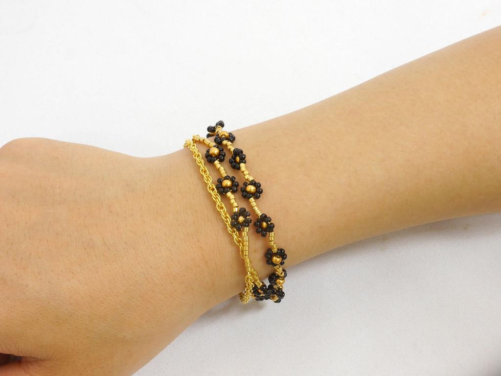 MIYUKI Bead Kit Daisy Chain Triple Bracelet Daisy Daisy SPK-1