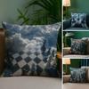 Home Decor Cloudy Chessboard: Win the Game Pillow Cover Pattern Cushion Cover Suitable for Sofa Bedroom Car Pillow Cover