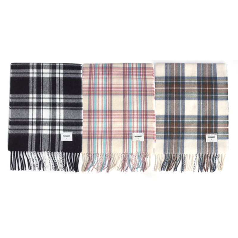 PIECEMAKER CHECK BLEND MUFFLER S (BROWN)