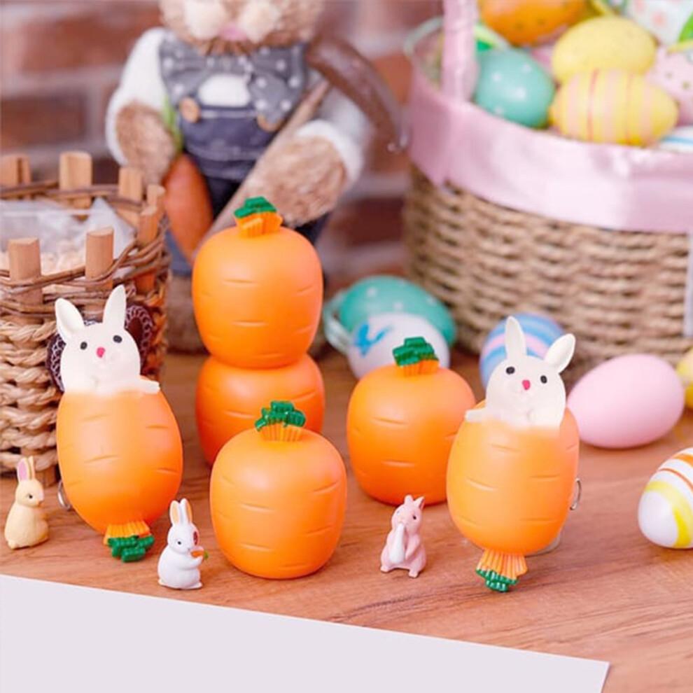 Karotten-Hase Quetschspielzeug Ostern Sensorisches Quetschspielzeug Stressabbau Karotten-Kaninchen Fidget Toys