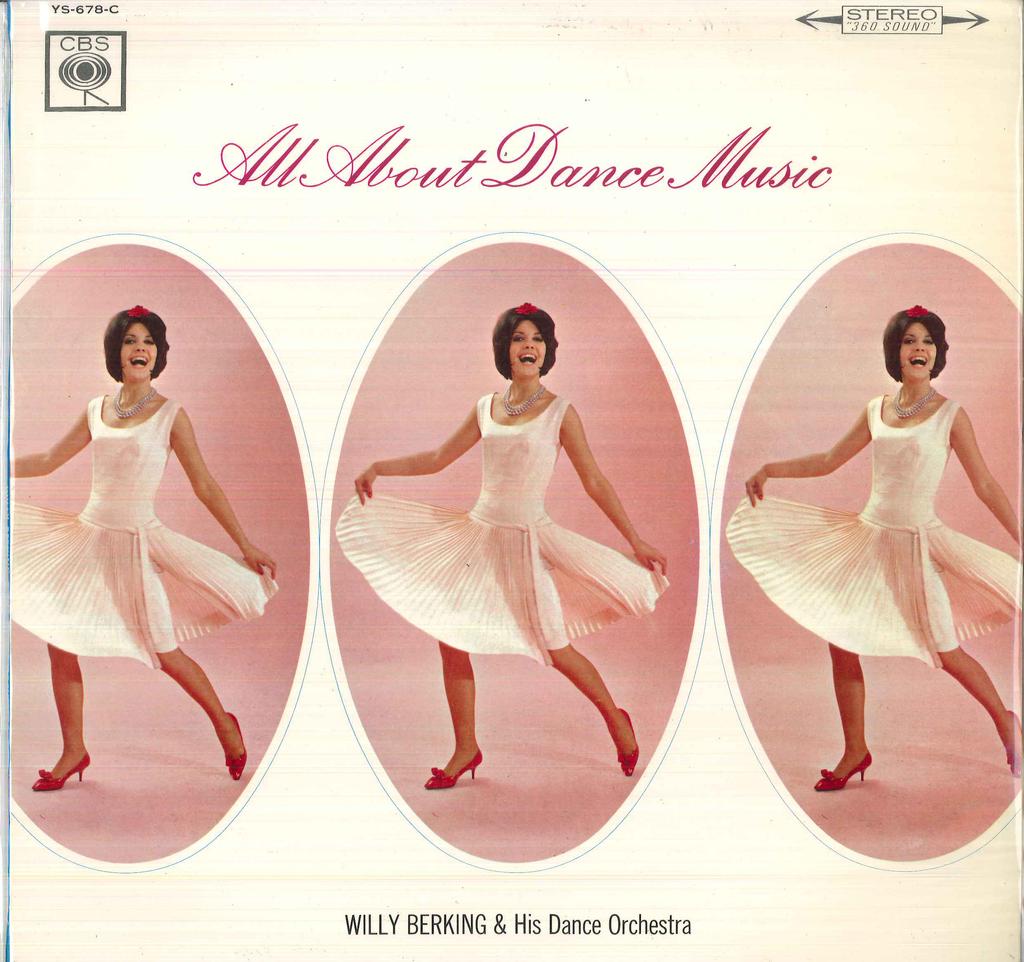 LP Record WILLY BERKING & HIS DANCE ORCHESTRA - All About Dance Music YS678C CBS Japan Latin Used