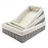 Handmade Woven Seagrass Storage Basket Organizer Bin for Desk Shelf Closet Farmhouse Decor for Snacks & Cosmetics
