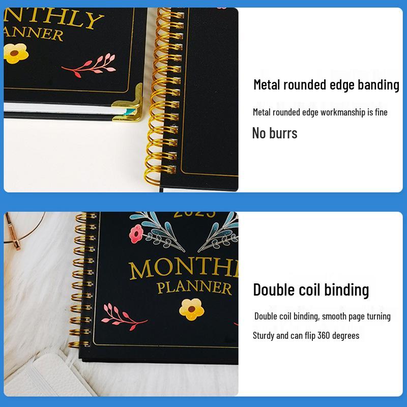 2026 Hardcover Spiral Planner & Sketch Notebook