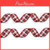 2m Schottenkaro Weihnachtsband Weicher Stoff Für Elegante Baumdekorationen