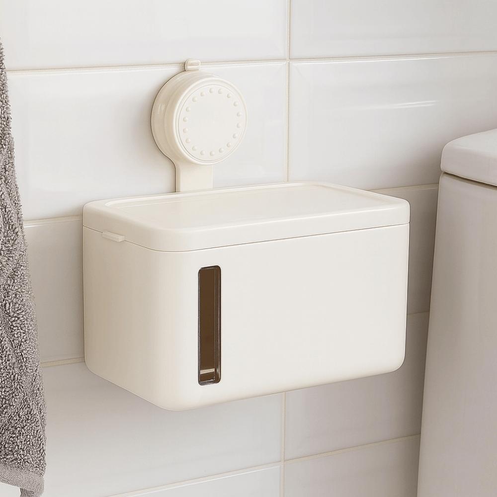 Wall Mounted Paper Towel Holder Detachable Toilet Tissue Box Toilet Paper Dispenser  Kitchen