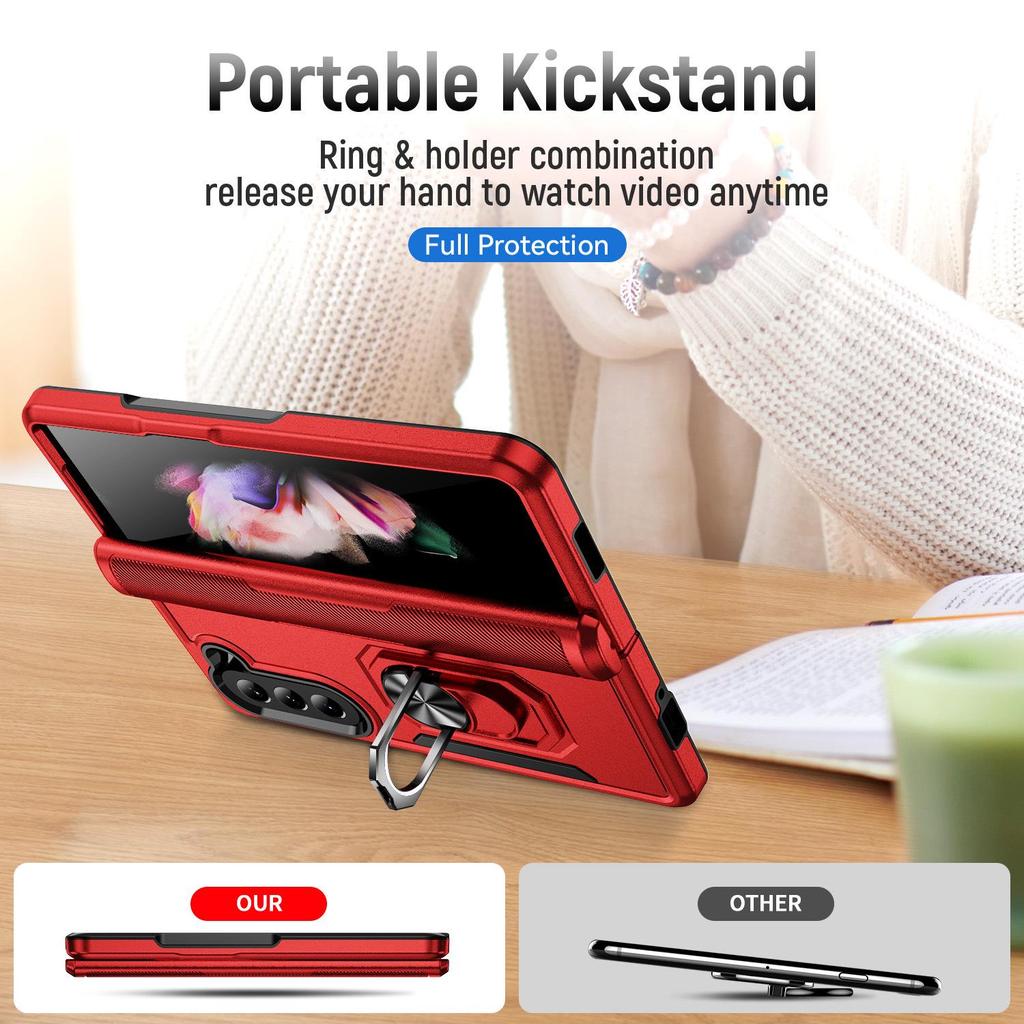 Samsung Z Fold5 & Z Fold4 Full Protective Phone Case with Ring Holder