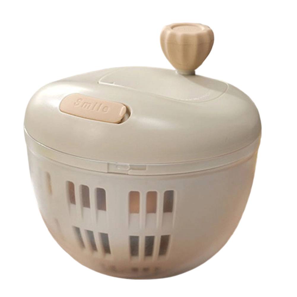 

Salad Preparation Tool Food Gadget Salad Spinner Convenient Operation Easy Operation Efficient Cleaning Family-Friendly Size сірий
