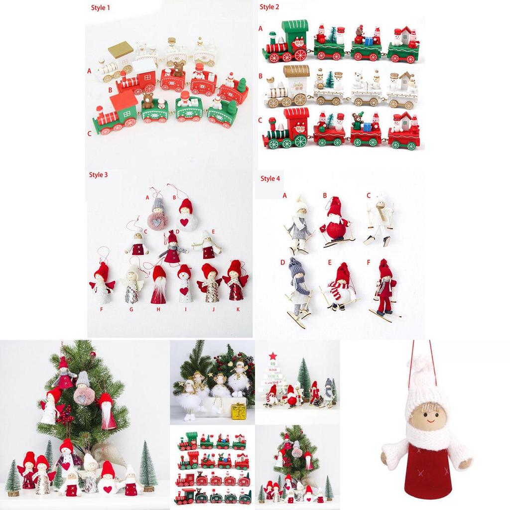 Enchanting Xmas Wooden Train Ornament For Kids Christmas Tree Decoration Delight