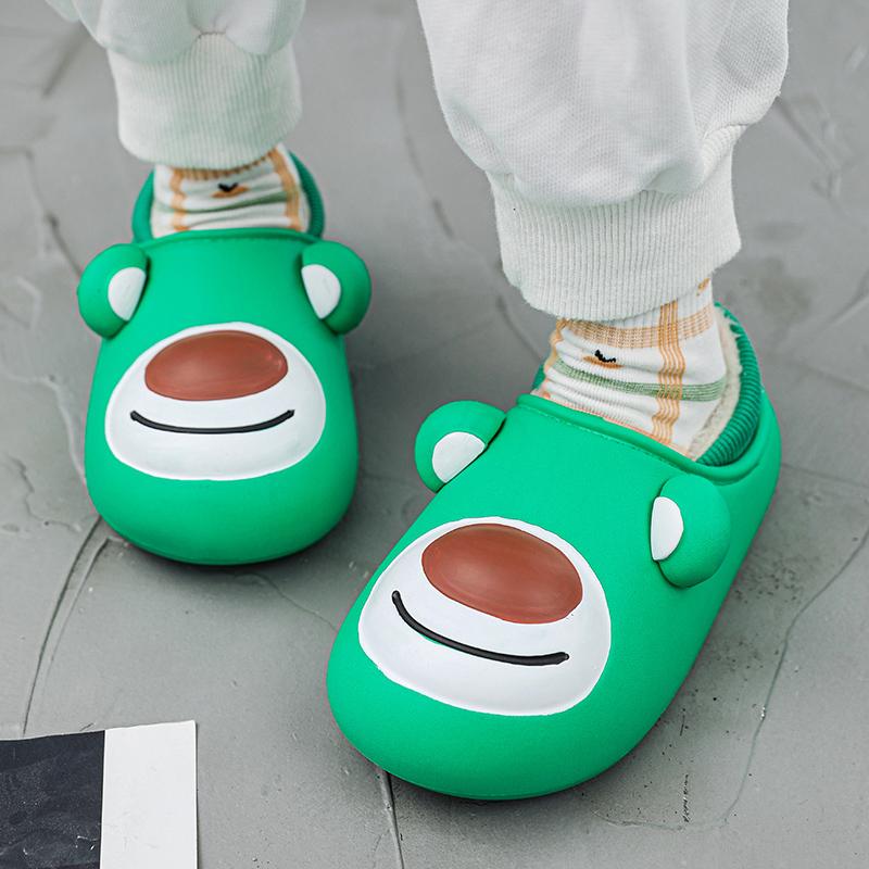 Детские модные тапочки из хлопка на толстой подошве больших размеров — фото 10