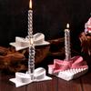 Resin Candlestick Holder Mold Bowtie Candle Holder Silicone Mold Art Craft Decorative Casting Mould For Concrete Cement Gypsum