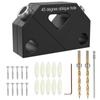 45° Angle Drill Guide Jig Aluminum Alloy Dowel Jig Kit 45° Oblique Hole Drilling Positioner Drilling Hole Locator Sturdy