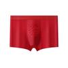 Benmingnian Men's Pure Cotton Boxer Briefs - Year of the Horse Collection, Red Wedding Edition