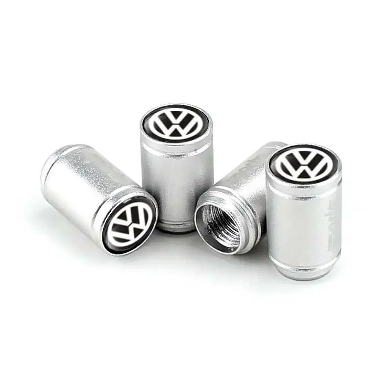 

For VW Volkswagen Jetta MK5 Golf 4PCS Car Wheel Tire Air Valve Caps Stem Cover For Volkswagen Passat Santana Touareg Tiguan GTI