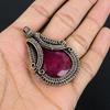 Ruby Pendant Gemstone Jewelry, 999 Copper Wire Wrapped Handmade Pendant, Latest Design Jewelry
