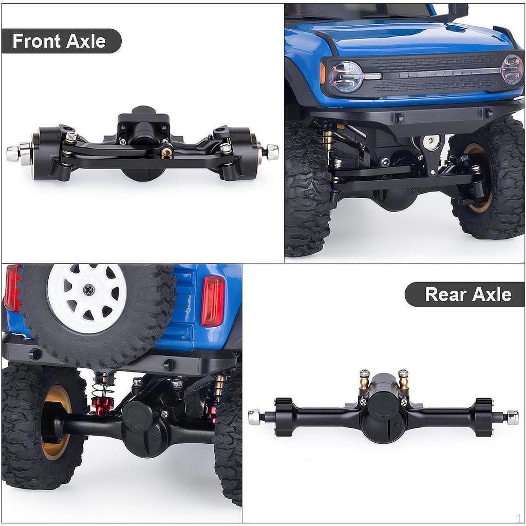Aluminum Alloy Front And Rear Axle Set, Easy to Install Replacement with Ball Joint for 1/30 SCX30