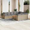VidaXL Garden Lounge Set with Cushions 11 Pcs, Patio Sofas, Patio Furniture Set, Outdoor Furniture, 3256171