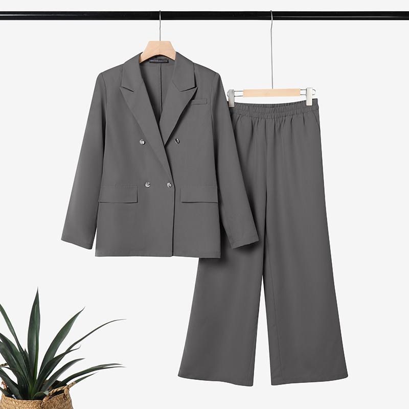 ZANZEA Women Long Sleeve Cardigan Blazer and Pants Casual Two Piece Suit Sets