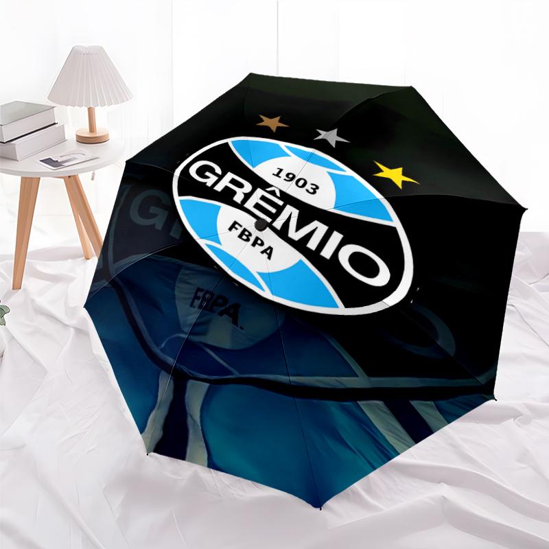 Printed Grêmio logo Folding Umbrella,Outdoor,Leisure,And Travel Umbrella,Durable Umbrella Fabric,Birthday And Holiday Gift