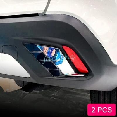 For Toyota Corolla Cross Rear Bumper Reflector Fog Light Cover Trim Chrome Black