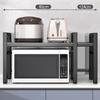 Expandable Microwave Oven Rack Multi Layer Adjustable Shelf Heavy Duty Kitchen Storage Stand for Appliances