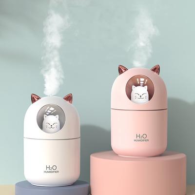 300ml Usb Air Humidifier Ultrasonic Cool Mist Maker Fogger With Colorful Lamp Cute Cat Mini Aroma Diffuser Humidificador Difusor