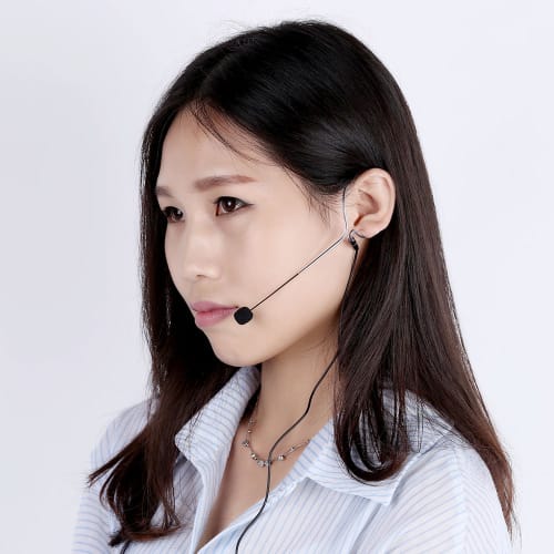 Andoer Mini Headset Microphone (for Loudspeakers), Single-Ear, Unidirectional, for Education, Voice Amplifiers, and Speakers