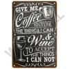 Vintage Coffee Metal Sign | Retro Tin Wall Art | Kitchen/Bar/Cafe Decor