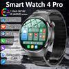 New Watch 4 Pro NFC GPS Smart Watch Men 1.53-inch AMOLED Display 100+ Sports Modes Bluetooth Call High-end Smartwatch Man