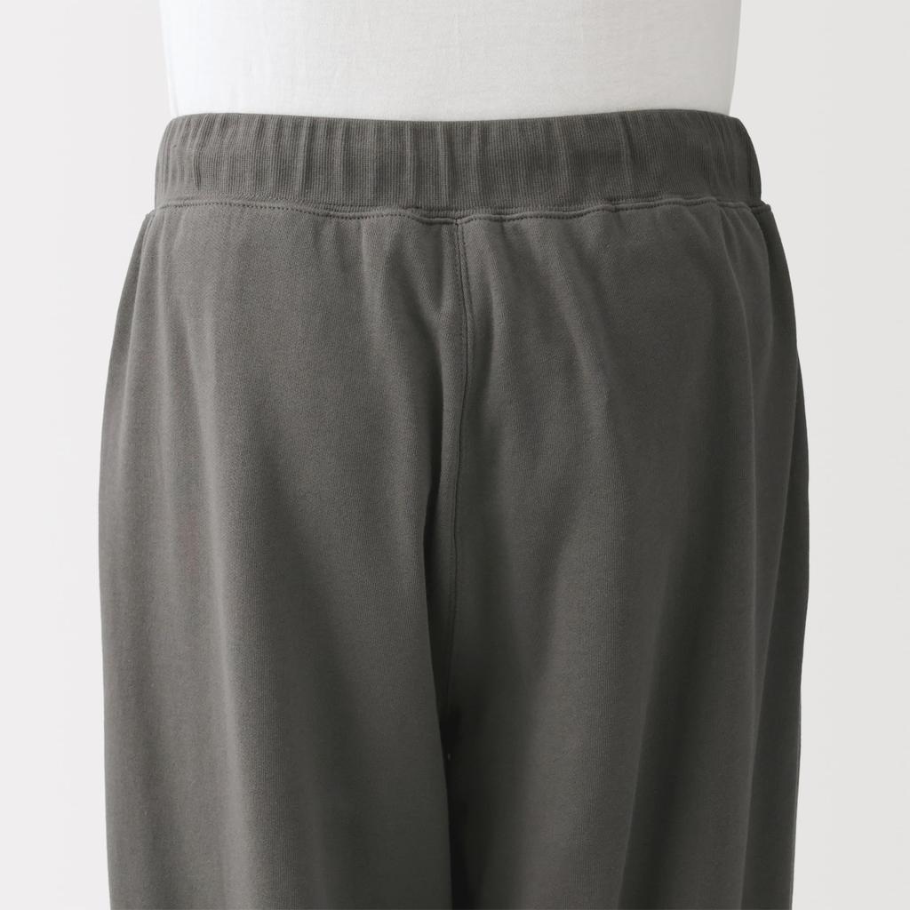 MUJI Cotton Fleece Loungewear Set FB0ZYA6S Black L Men's Long-Sleeve