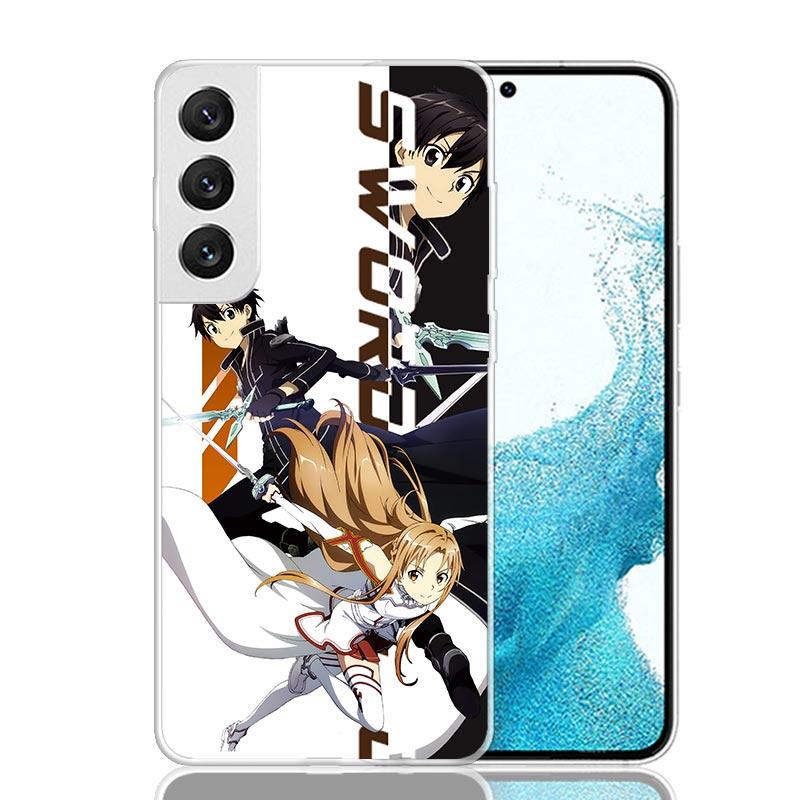 Anime Sword Art Online SAO Phone Case For Samsung Galaxy S26 Ultra S23 S24 S25 Edge S20 FE S21 S22 Plus Soft Print Shell Cover F