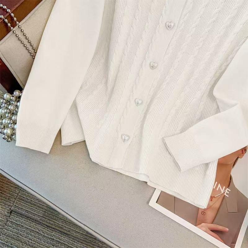 Plus Size Knit Cardigan for Women - Extra Loose Fit, Bust 150/160, Supports 200-350 Jin, Style 8030