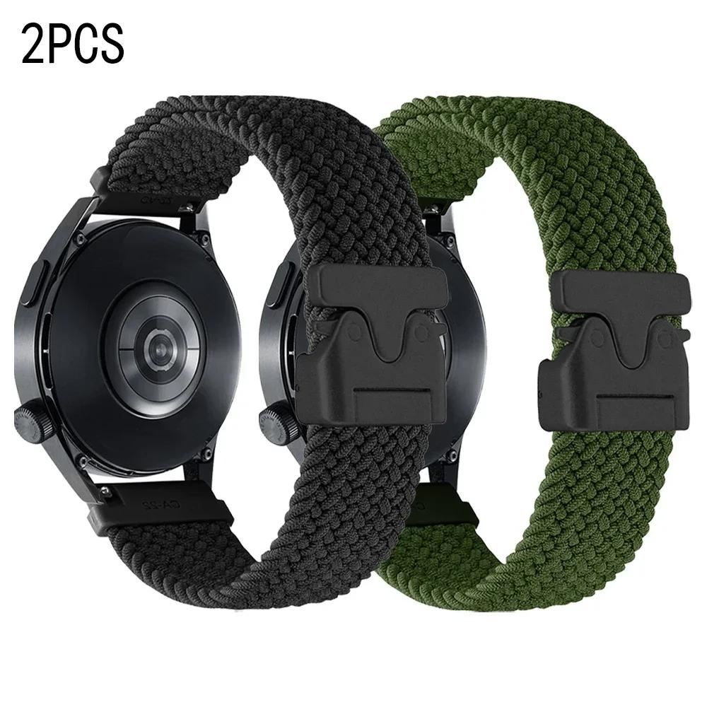 Braided Nylon 20mm 22mm Strap For Fossil Gen 6 44mm Gen6 Gen 5 5e/Gen5 LTE 45mm Band For Fossil Gen 6 4 Elastic Bands Bracelet