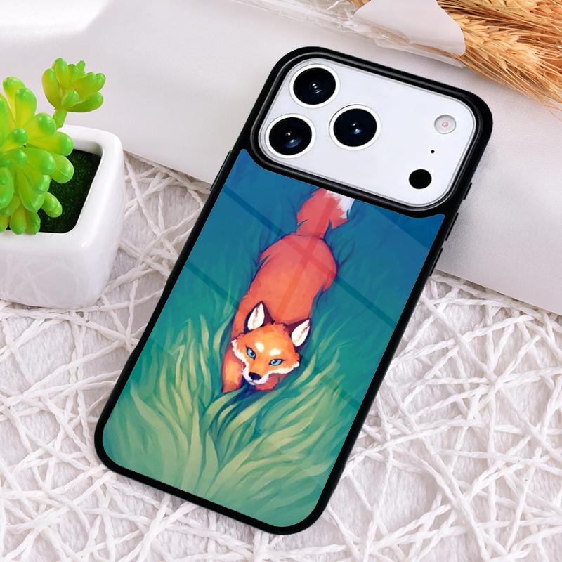 Fox Art Phone Case for iPhone 17 Air 16 15 11 12 14 13 Pro Max Shockproof Cover