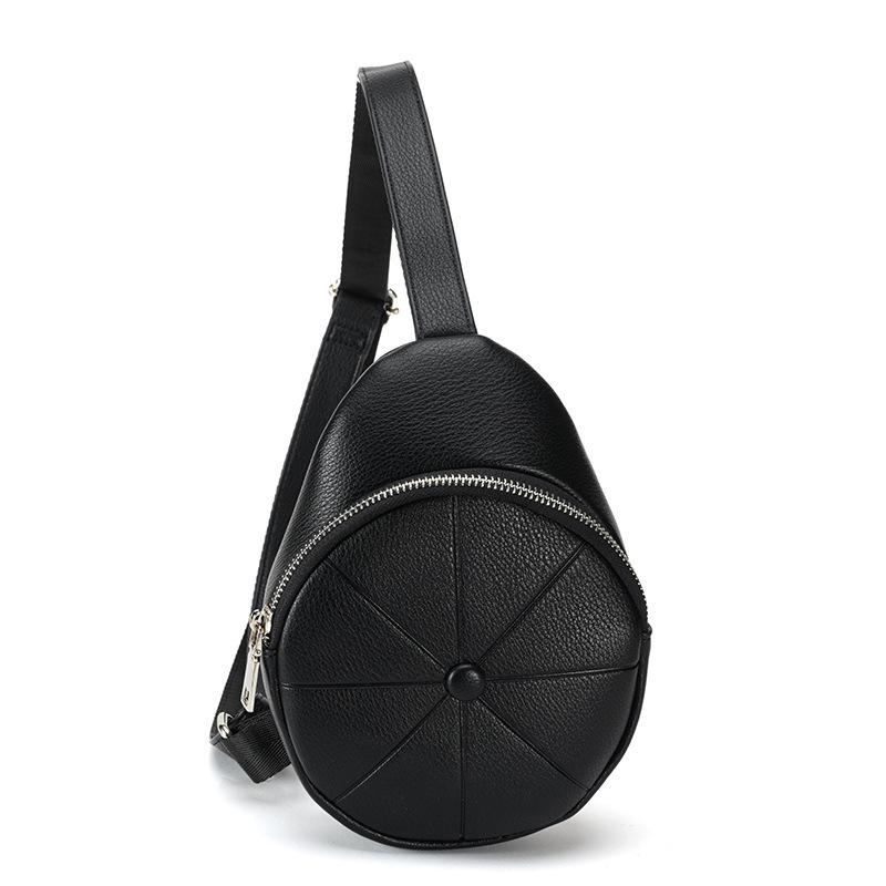 Small Round Bag Fashionable Shell Triangle Bag Multi-functional Chest Bag, Waist Bag Sports Small Bag