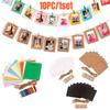 5Inch 10pc/set DIY Craft Photo Frame With Clip and Rope Photo Wall Photo Frame Hanging Picture Album Home Wedding Birthday Decor