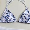 Sexy Floral Print Camisole Swimsuit Bikini Three Piece Set