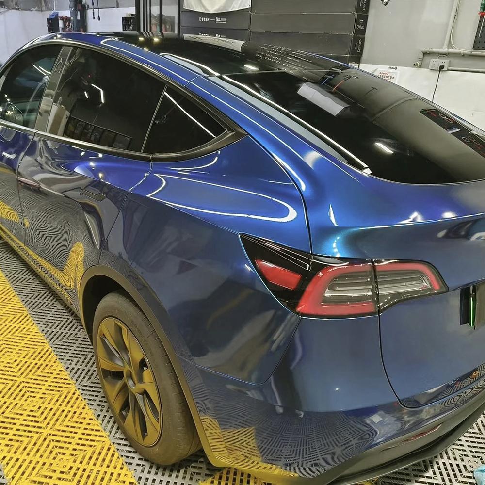 

Car Sticker Wrap Film Metal Paint Midnight Blue Auto Color Change Vinyl Film PVC PET Bubble Free Car Accessories Auto Decals 10x152cm