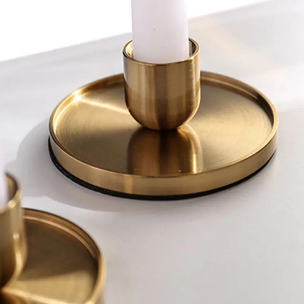 Table Crafts Candlestick Yard Garden Outdoor Living Home Supplies Aluminium Golden Home Decor Wedding Celebrations