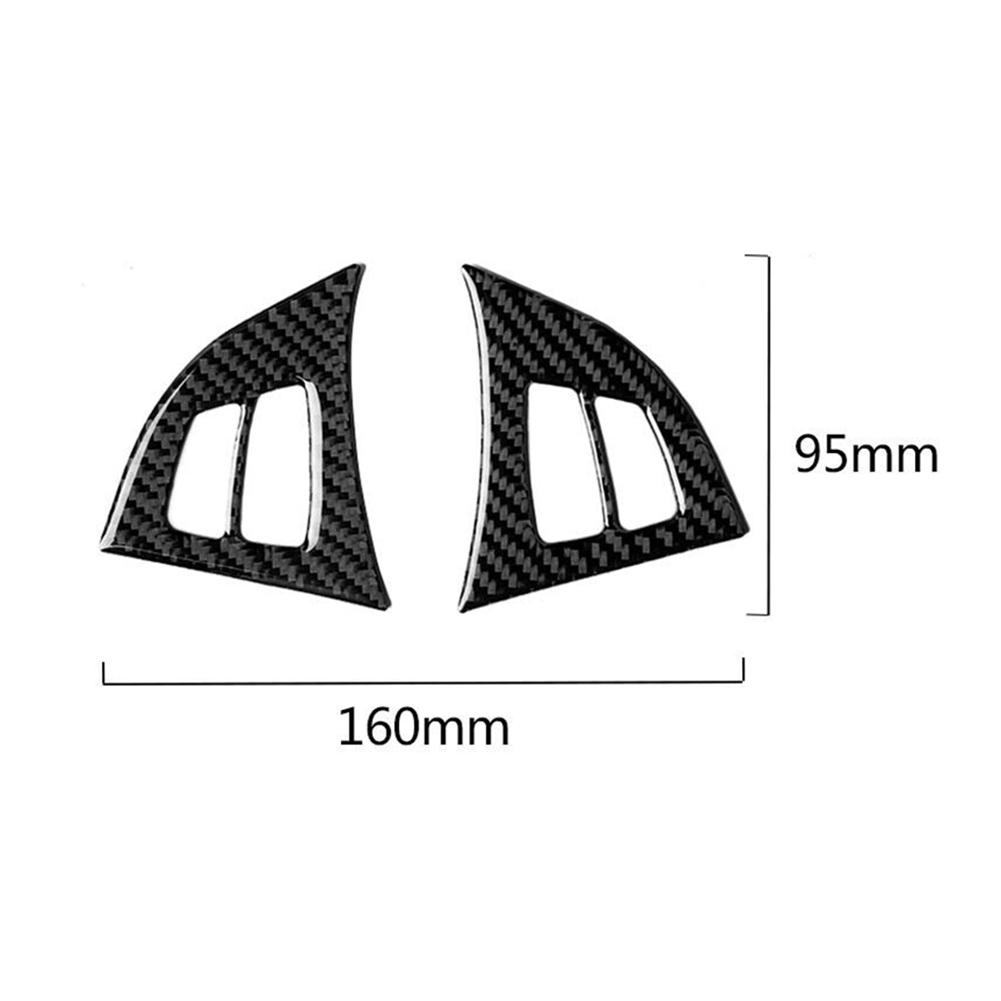 Carbon Fiber Steering Wheel Button Frame Decoration Cover Trim For BMW E70 2008-2013 Auto Styling Car Accessories