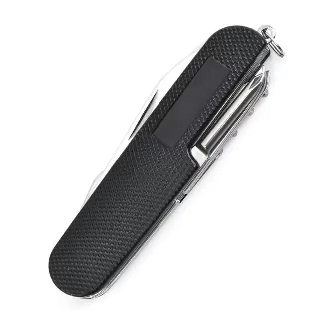 11 in 1 Multi-Purpose Stainless Steel Folding Knife with Wood Handle Outdoor Keychain Pocket Multi-Tools Knive