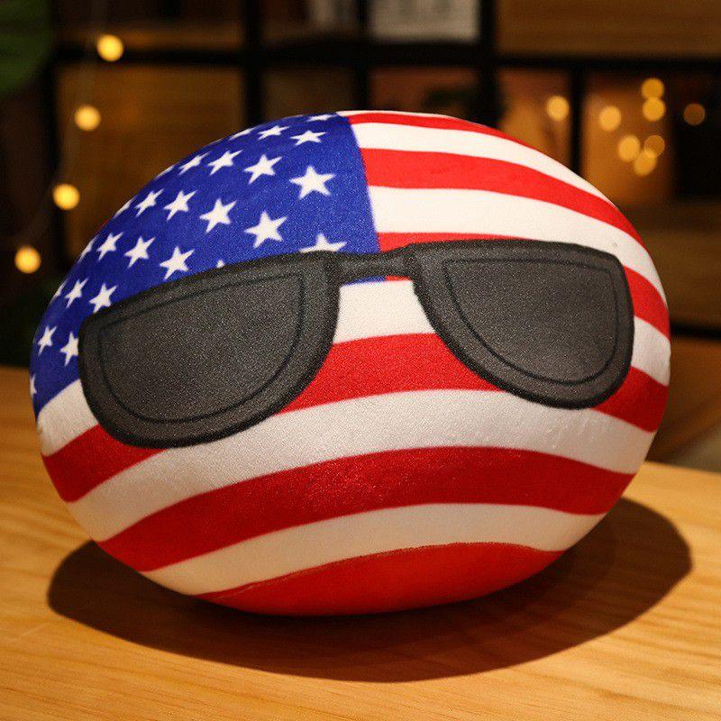Последняя серия плюшевых игрушек Polandball, аниме-кукла-подушка Countryball USA A,10cm