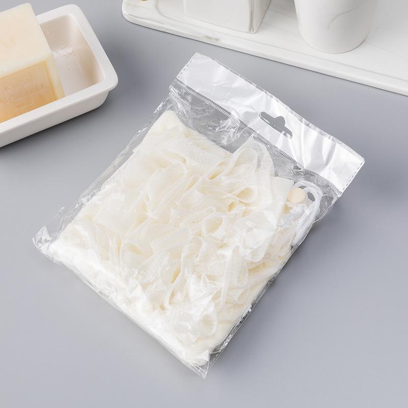 Korejská exfoliační koupelová houba a ručník s držákem na mýdlo - inspirováno celebritami, přenosné, design dva v jednom