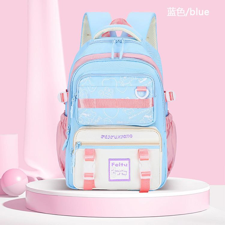 Стильный и вместительный нейлоновый рюкзак для мальчиков и девочек, идеально подходит для школы синий